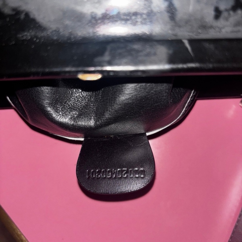 Vintage 1990s Gucci Black Patent Leather Top Handle Bag - Picture 3 of 5